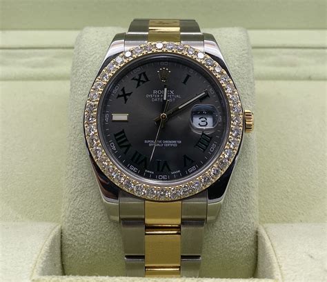 diamond bezel for rolex 41mm|rolex datejust 41 with diamonds.